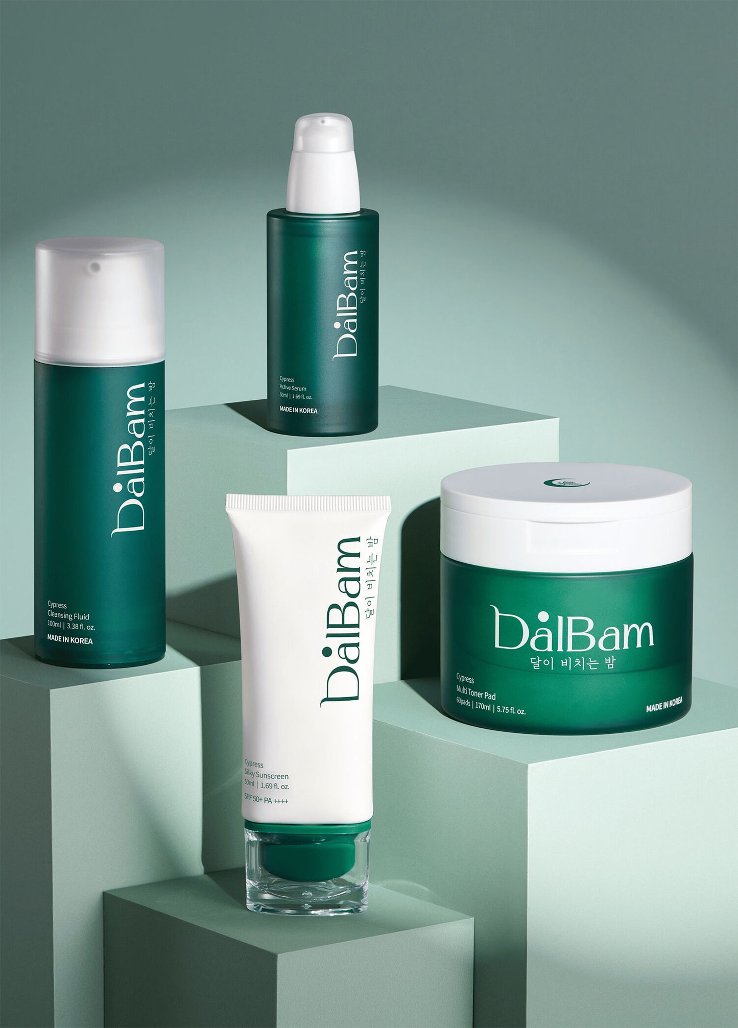 Cypress Exosome Glow Defense Quartet Temizleme Jeli + Tonik Ped + Serum + SPF50 Yüz Güneş Kremi 4'lü Cilt Bakım Seti