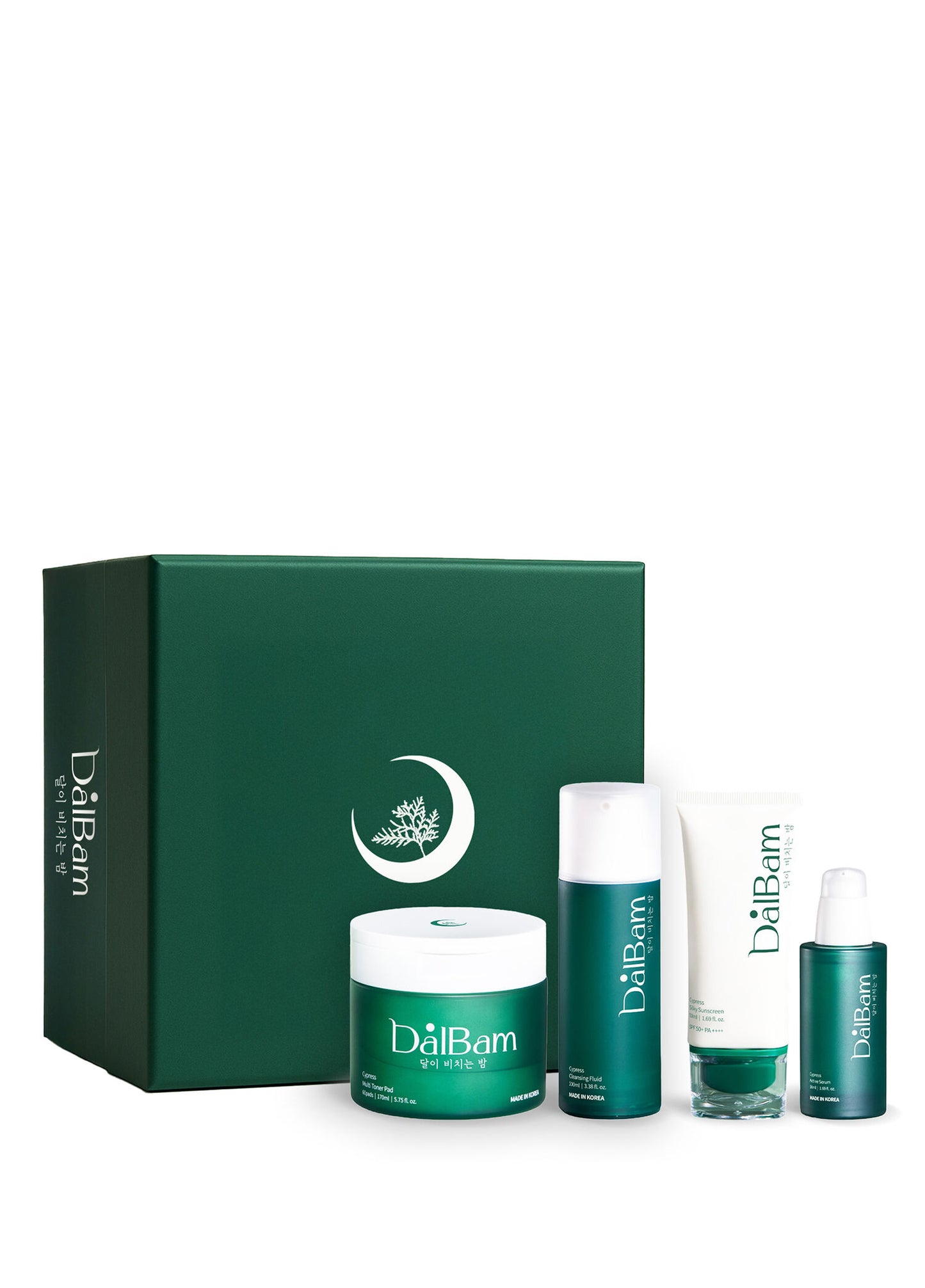 Cypress Exosome Glow Defense Quartet Temizleme Jeli + Tonik Ped + Serum + SPF50 Yüz Güneş Kremi 4'lü Cilt Bakım Seti